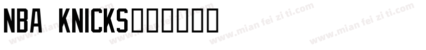 NBA Knicks字体转换